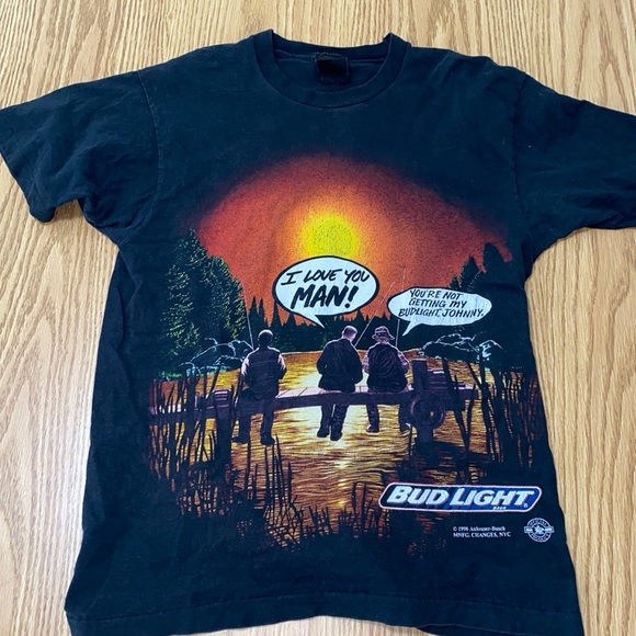 1996 VINTAGE BUD LITE T SHIRT - Picture 1 of 5